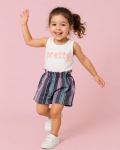 Nazar Pretty Baskılı Kız Çocuk Takım