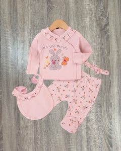 Nazar Bebe Tavşan Baskılı 4 Lü Takım