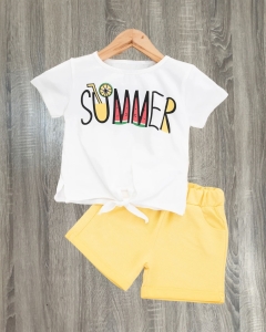 Nazar Summer Baskılı Kız Şort Takım