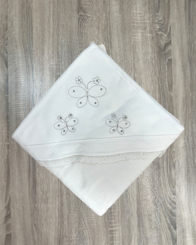 Gaye Bebe Kelebek Nakışlı Havlu